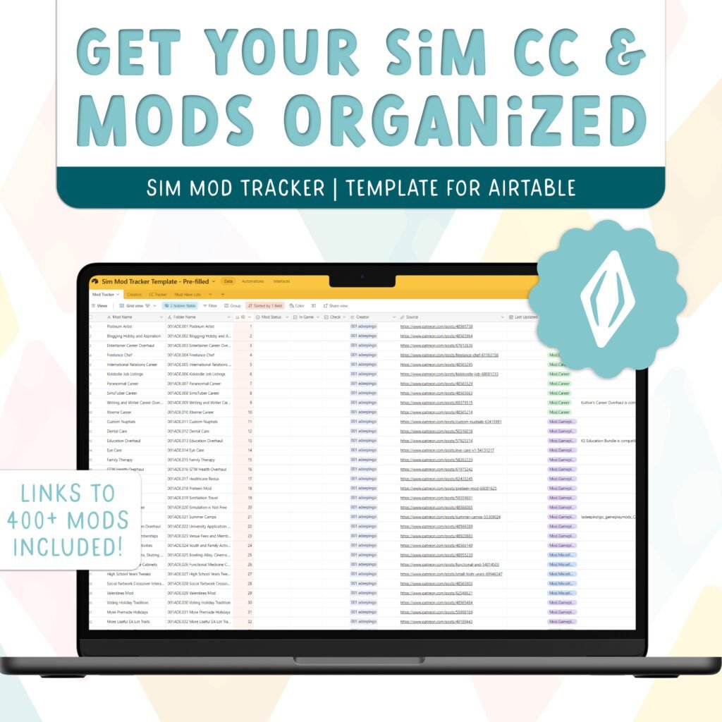 How I Organize My Mods Folder For The Sims 4 - Yellow Llama Co.